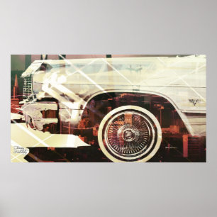 Poster voiture de ville formée