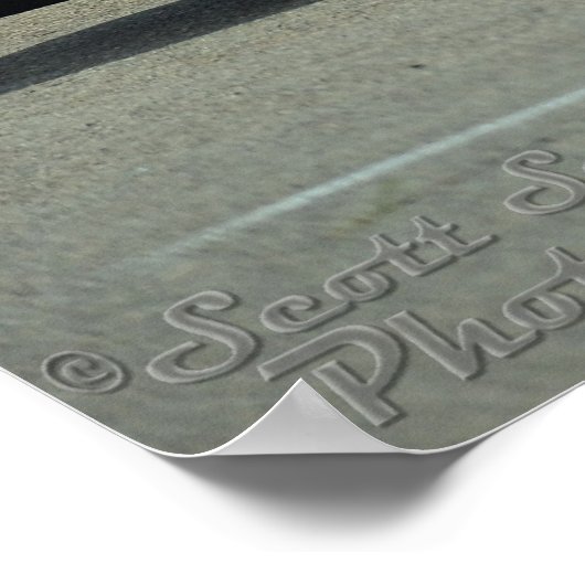 Poster Voiture Dodge Challenger Pace 1971 (Coin)