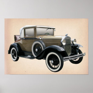 Poster Voiture d'Oldtimer