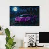 Poster Voiture Eclipse Urbaine (Bureau à domicile)
