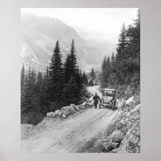 Poster Voiture électrique antique : 1919 (Devant)