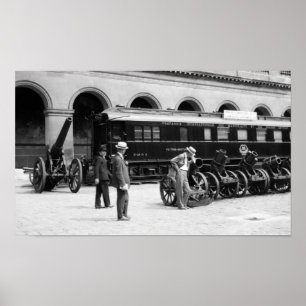 Poster Voiture Ferdinand Foch - Armistice de la Première 