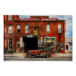 Poster Voiture - Garage - Garage Inadapté 1922