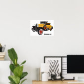 Poster Voiture jaune classique 1931 (Bureau à domicile)