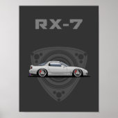 Poster voiture JDM RX7 FD rotative (Devant)