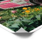 Poster Voiture Junkyard rose (Coin)