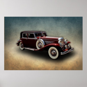 Poster Voiture modèle de classique de Duesenberg (Duesy)