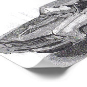 POSTER VOITURE MUSCLE (Coin)