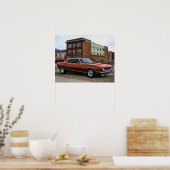 Poster Voiture musculaire camaro chevy 1968 (Cuisine)