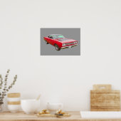 Poster Voiture musculaire Plymouth 1968 (Cuisine)