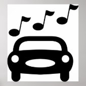 Poster Voiture musicale (Devant)