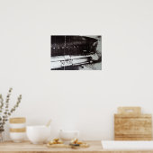 Poster Voiture noire et blanche (Cuisine)