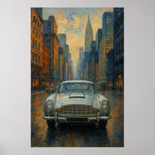 Poster Voiture Rêverie de Vitesse