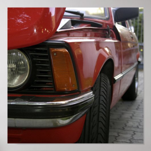 Poster Voiture rouge (Devant)