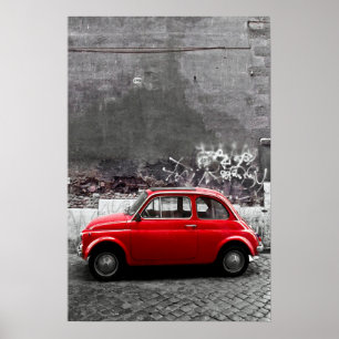 Poster Voiture rouge