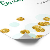 Poster Voiture Safari verte par signe de fête (Coin)