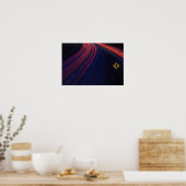 Poster Voiture Traces de signalisation (Cuisine)