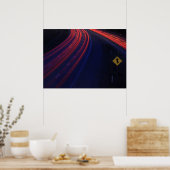 Poster Voiture Traces de signalisation (Cuisine)