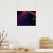 Poster Voiture Traces de signalisation (Cuisine)