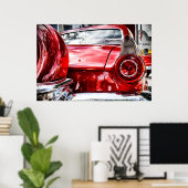 Poster Voiture Vintage (Bureau à domicile)