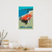 Poster Voiture vintage. (Cuisine)