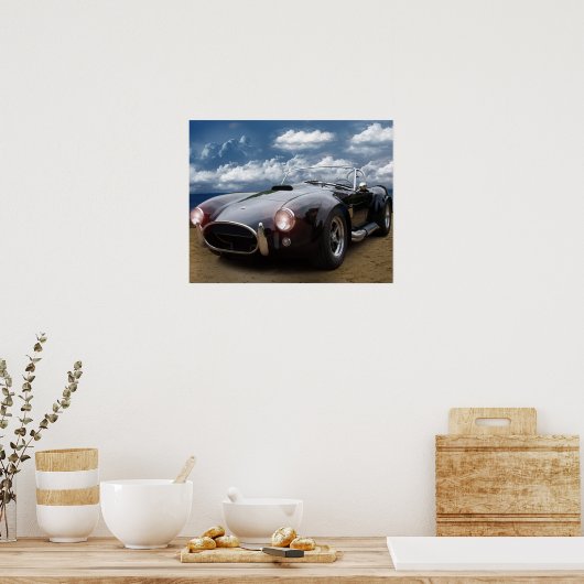 Poster Voiture Vintage (Cuisine)