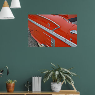 Poster Voiture vintage classique Impala gros plan