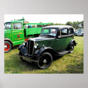 Poster Voiture vintage Morris 8