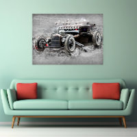 Voiture vintage Noire L'art automobile intemporel