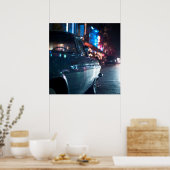 Poster Voiture vintage Ocean Drive (Cuisine)