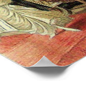 POSTER VOITURE VINTAGE ROUGE /CRÈME AUTOMOBILE AUTO CLASS (Coin)