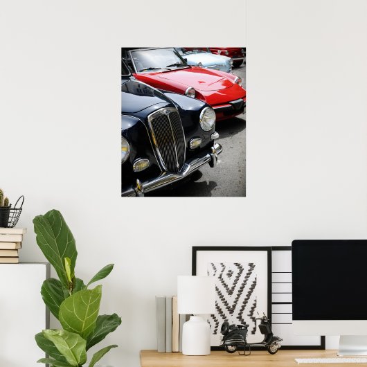 Poster Voitures anciennes (Bureau à domicile)