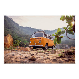 Poster Voitures Classiques Les Célèbres Voitures Classiqu