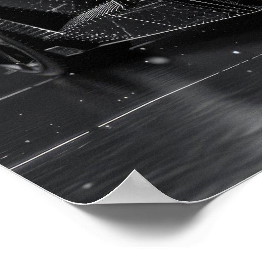 Poster Voitures modernes noires élégantes protégées par l (Coin)