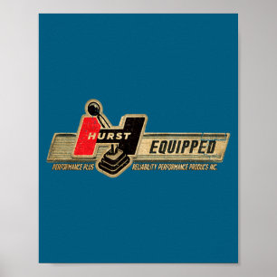 Poster Voitures Rétro Vintage Clic Hurst Performance Cour