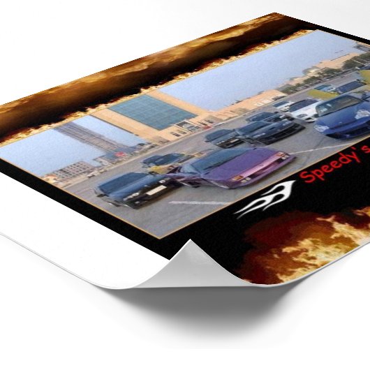 Poster voitures speedys (Coin)