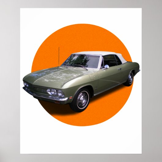 Poster voituresChevrolet Corvair (Devant)