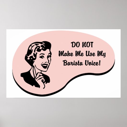 Poster Voix Barista (Devant)