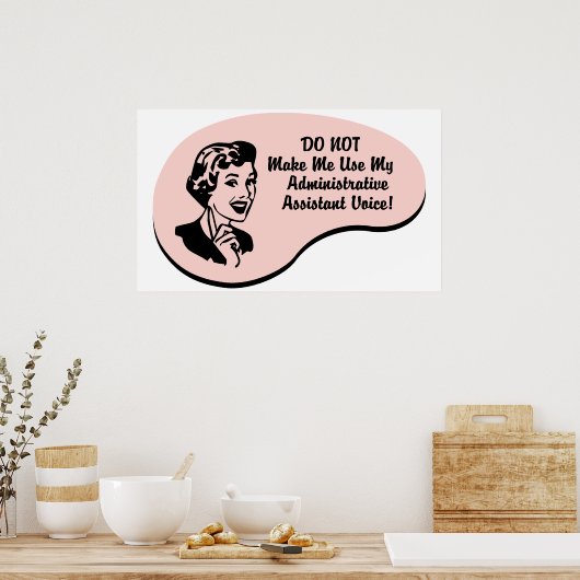 Poster Voix de l'assistant administratif (Cuisine)