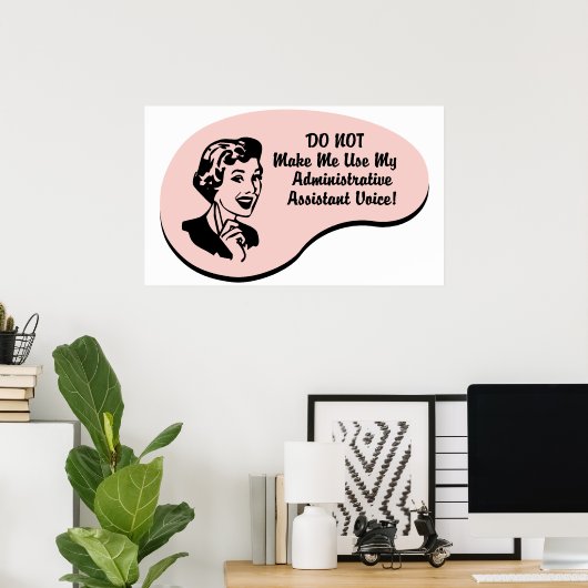 Poster Voix de l'assistant administratif (Bureau à domicile)