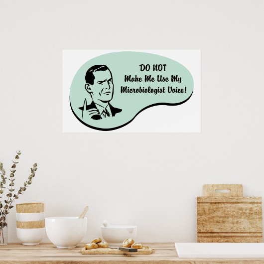 Poster Voix de microbiologiste (Cuisine)