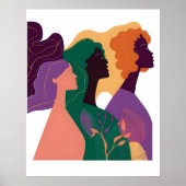 Poster Voix du changement 8 Poster, minimaliste, féminist (Devant)