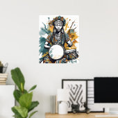 Poster Voix du Tambour Sacré (Bureau à domicile)