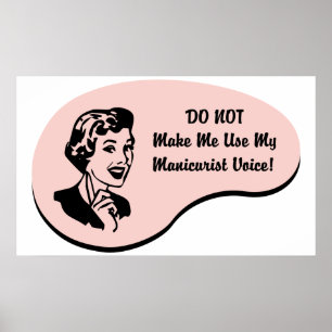 Poster Voix manicuriste