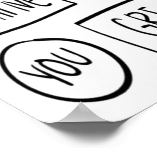 Poster Voix Texte Bulle Conversation Messages Vie Idées C (Coin)