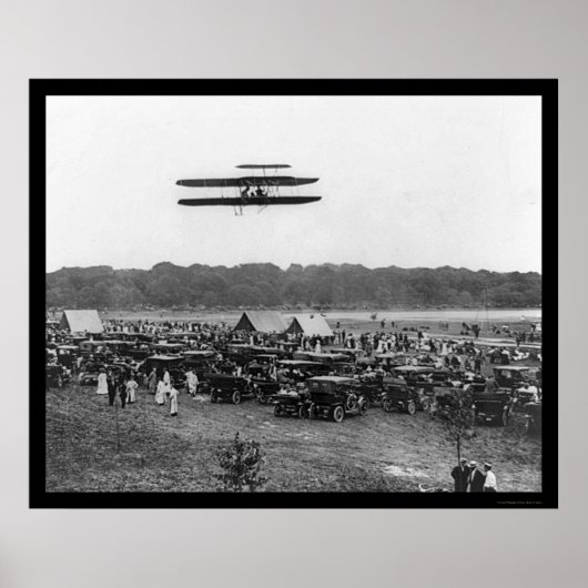 Poster Vol 1909 du record Orville Wright (Devant)