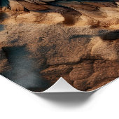 Poster Vol à travers les sables du temps - Art Abstrait (Coin)