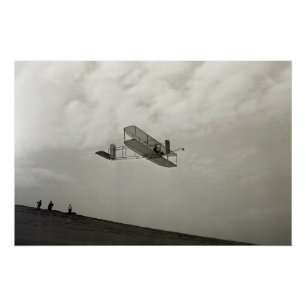 Poster Vol à voile Aviation Test de vol Frères Wright