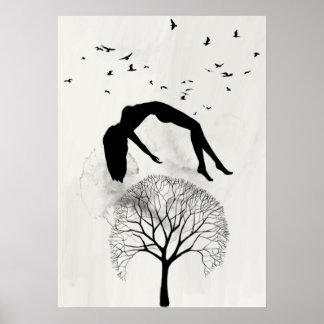 Poster Vol Abstrait Dream Artist Collage