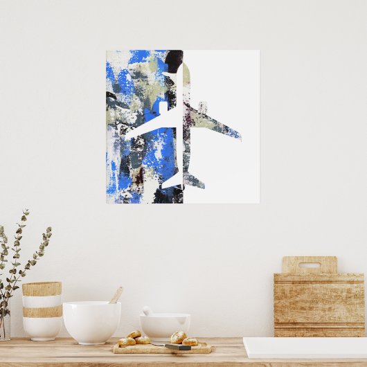 Poster Vol Abstrait par Michael Moffa (Cuisine)